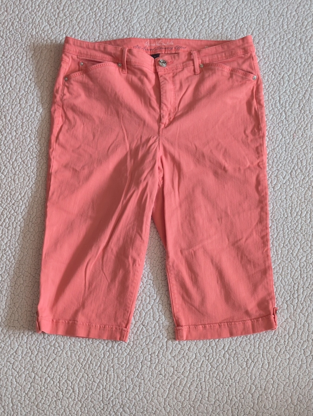 Gloria Vanderbilt Slimmer Skimmer Missy Cotton Blend Denim Capris Minimalist